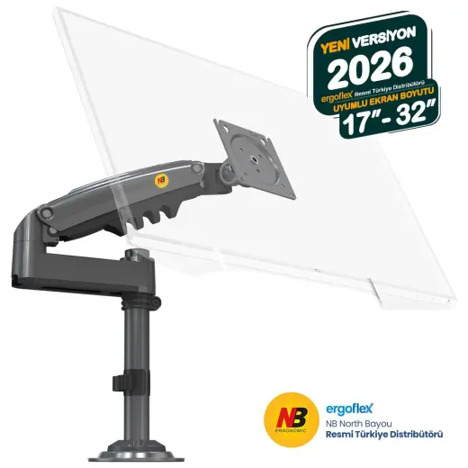 NB North Bayou NB H100 17-32inch Amortisörlü 2-9kg Profesyonel Monitör Standı Metal Yapı