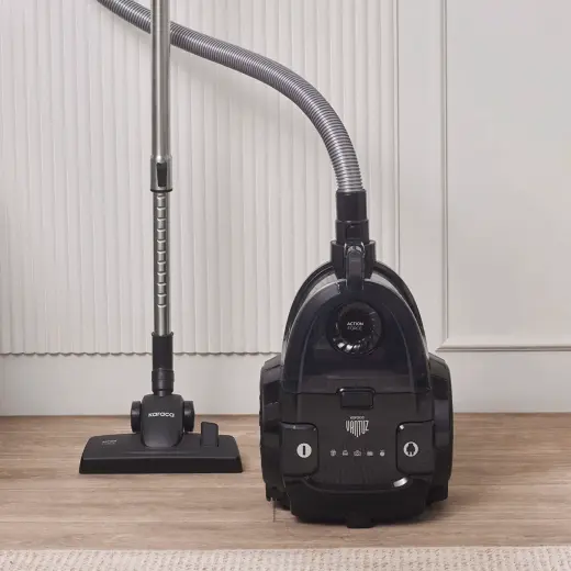 Karaca Vantuz Action Force X10 2 Lt Toz Torbasız Hazneli Elektrikli Süpürge Black 899 W
