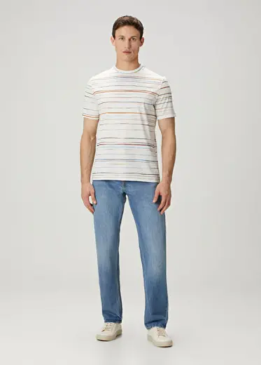 Modern Straight Fit Açık Mavi Jean Pantolon