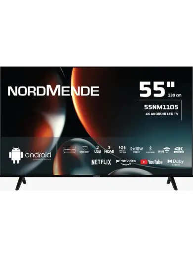 Nordmende 55NM1105 Frameless 4K Ultra Hd 55" 140 Ekran Uydu Alıcılı Android Smart LED TV