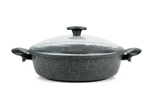 Thermoad Karnıyarık 30 CM Love Tencere Gri