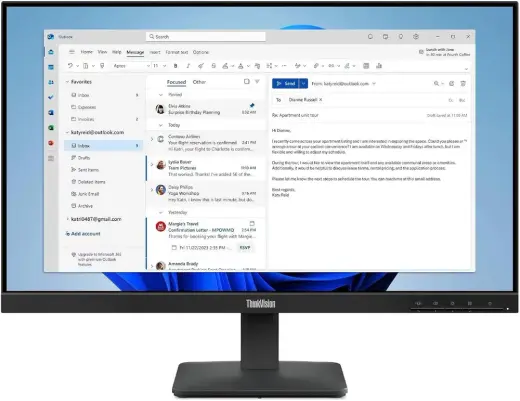 LENOVO S24-4E 64B5KAT1TK 23.8" 4MS 100Hz VGA/HDMI VESA IPS LED MONITOR