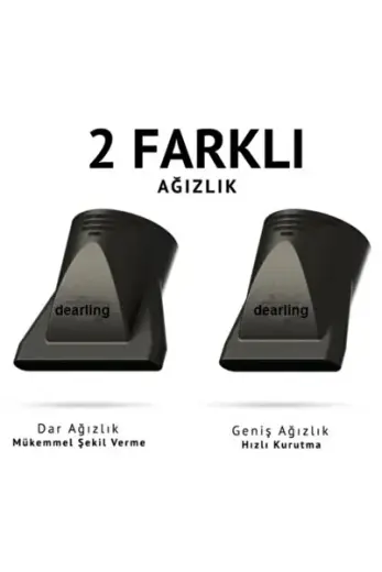 Profesyonel Fön Makineleri Uyumlu Dar Ve Geniş Başlık