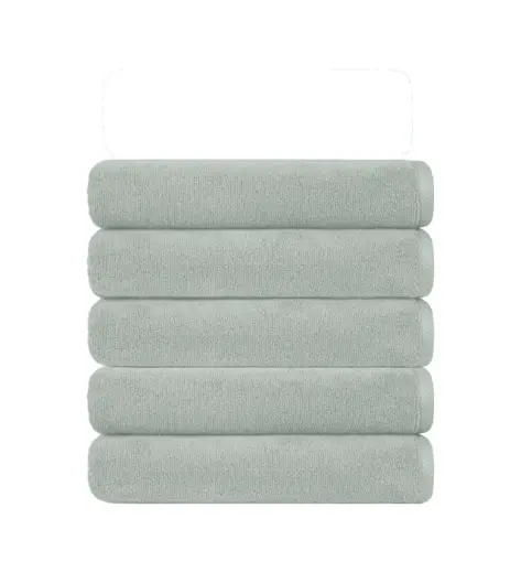 5 Li Otel Banyo Havlusu Pamuklu 70x145 Cm Renkli 16/1 Avs 440 Gr Gri