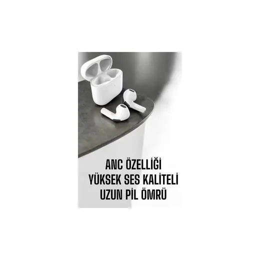 Akıllı Bayi Yeni Nesil Pro Bluetooth Kulaklık Uzun Pil Ömrü Beyaz Aby