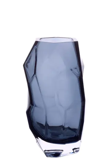Jewel Vazo 25 cm Çelik Mavi