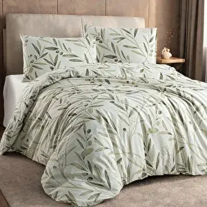 Stilera Olive Nevresim Seti Yeşil 200x220 Çift Kişilik