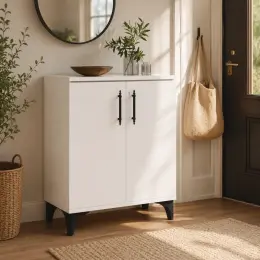 Garaj Home 4 Raflı Ayakkabılık Çok Amaçlı Dolap Beyaz 9