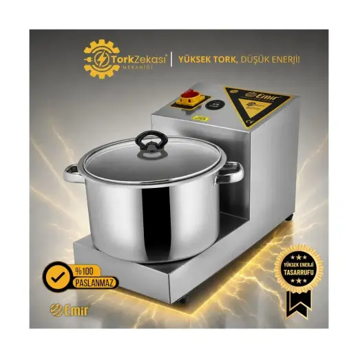 Emir Gold Soğan Doğrama Makinesi 13 Lt Inox Renk 0,37 kW Güçlü ve Profesyonel Kullanım İçin