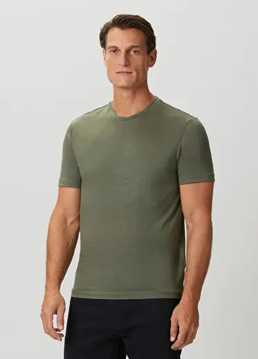 Yeşil Yün T-shirt