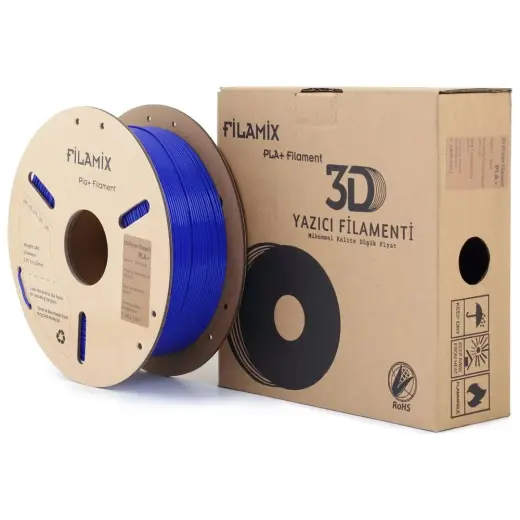 Filamix 3D Filament Mavi 1.75 mm Plastik Malzeme 1 kg Ağırlık Yüksek Kalite Baskı