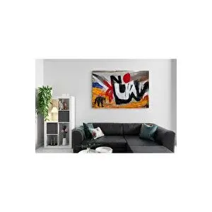 Mgi Design Estetik Soyut Geometrik Sanat Kanvas Tablo Modern Sanat Eseri | Modern Duvar Dekoru | Salon, Yatak Odası Ve Ofis İçin | Sanatsal Ev Dekorasyonu 35x50 cm
