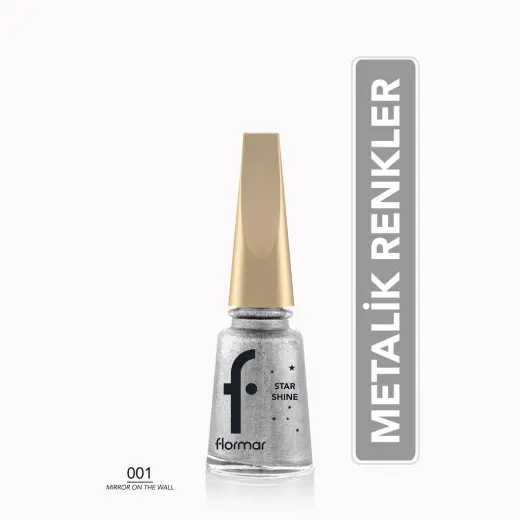 Flormar Star Shine Yoğun Pigmentli ve Metalik Görünümlü Oje 001 Mirror On the Wall