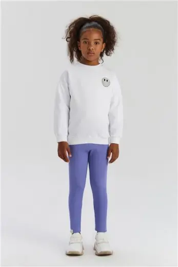 Tyess BSC Kız Çocuk Beyaz Sweatshirt