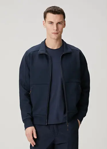 Lacivert Kapüşonlu Sweatshirt