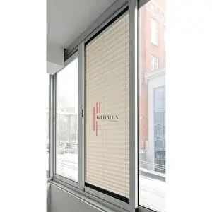 Kidmex Dimout Yarı Blackout Krem - Ofis Perdesi - Ev Perdesi - Salon Perdesi - Plise Perde 80x250 cm