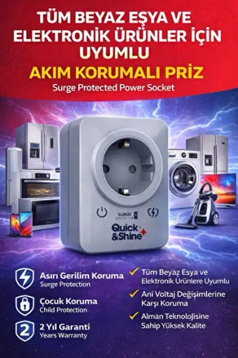 Aşırı Gerilim Koruyucu Priz