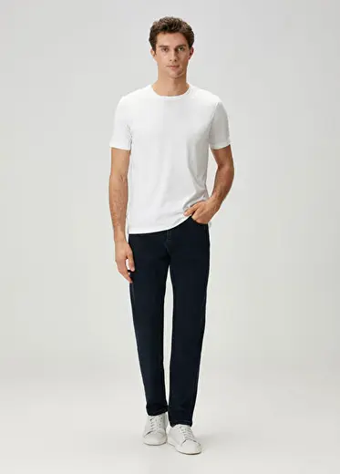 Slim Fit Lacivert Jean Pantolon