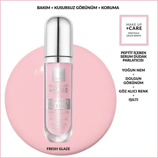 Avon Make Up +Care Peptit İçeren Serum Gloss SPF20 Dudak Parlatıcısı Fresh Glaze
