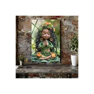 Mgi Design Meditasyon Bebek Cam Tablo ,kırılmaz Temperli Cam Üzeri Solmaz Baskı | Doğa Ve Manzara Temalı Dekoratif Duvar Tablosu, Salon, Yatak Odası Ve Ofis Dekoru, 90x60 cm