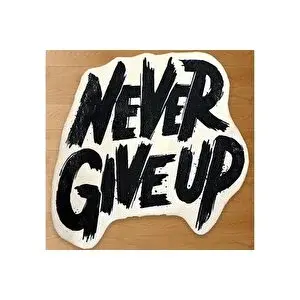 Vivense Never Gi̇ve Up Baskili Dokuma Taban Hali, 202 Yng, 80x80 Cm