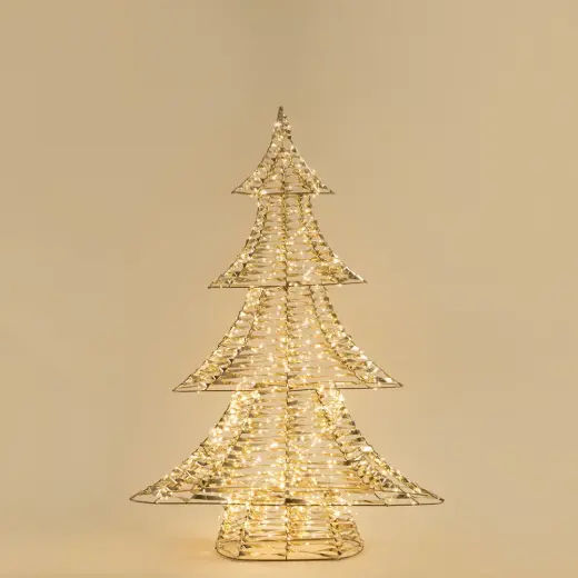 Ulu Led Işıklı Ağaç Dekor 122 cm Altın