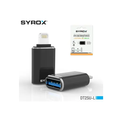 Syrox iphone Lightning To Usb 3.0/A 480Mbps Çevirici Dönüştürücü Data Veri içindir Yeni Tip