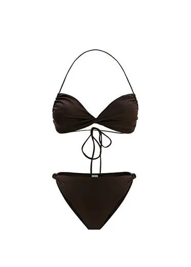 Sophia Kahverengi Kadın Twist Bikini Takımı