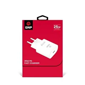 Gnp 25W PD Type-C Beyaz Hızlı Şarj Adaptörü