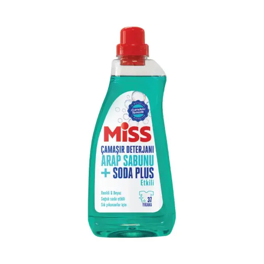Miss Arap Sabunu ve Soda Plus Etkili Sıvı Çamaşır Deterjanı 1500 ml