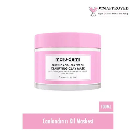 Maruderm Salisilik Asit + Çay Ağacı Yağı Kil Maskesi 100 ml