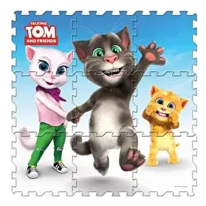 Mega Talking Tom Yer Mati 90x90 Cm