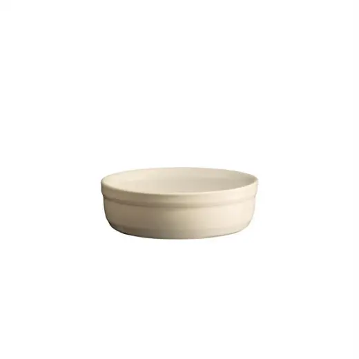 Emile Henry Fırın Kabı Yuvarlak Creme Brulee Ekru/clay