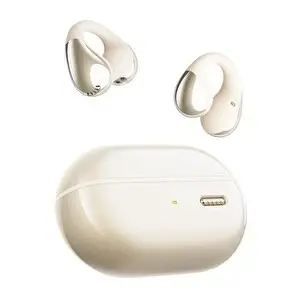 SoundPEATS PearlClip Pro Hi-Res LDAC ENC OWS Kablosuz 6.0 Bluetooth Kulaklık - Bej