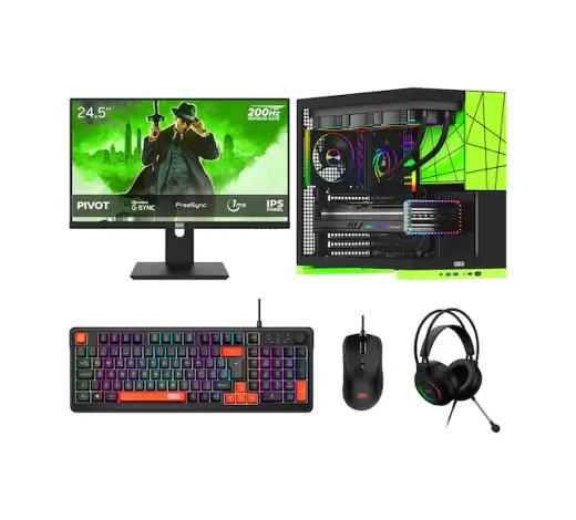 Dragos DRX8624 R7-9800X3D 32 GB 1 TB NVMe 12 GB RTX5070 24.5" Free Dos Masaüstü Oyuncu Bilgisayarı