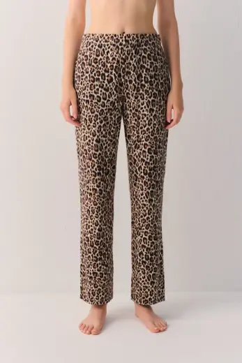 Leopar Desenli Leo Lunge Pantolon