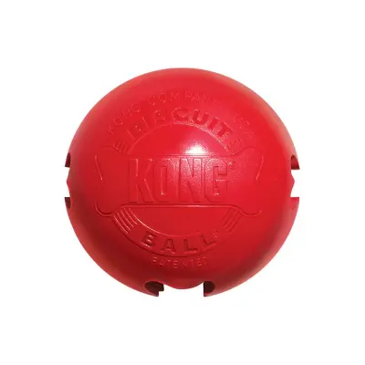 Kong Biscuit Ball Top Köpek Ödül Oyuncağı (Kırmızı) [L]