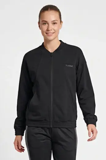 ASTRIDE FERMUARLI SWEATSHIRT Siyah Kadın Fermuarlı Sweatshirt