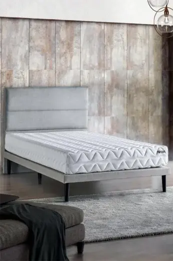 Niron Yatak Slim Pocket Tek Kişilik Yatak Seti 100X200 Cm Açık Gri
