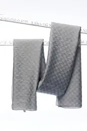 Dama Monogram Jakarlı Viskon Şal Gri 2
