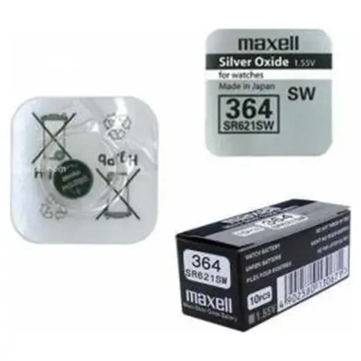 Maxell 364 SR621SW 1.5V Saat Pili - Silver Oksit Tipi, Uyumlu Saatler İçin