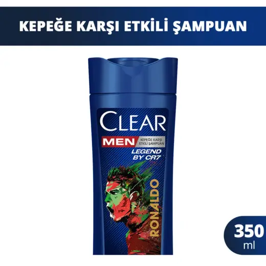 Clear Men Kepeğe Karşı Etkili Şampuan Legend By CR7 Cristiano Ronaldo 350 ml