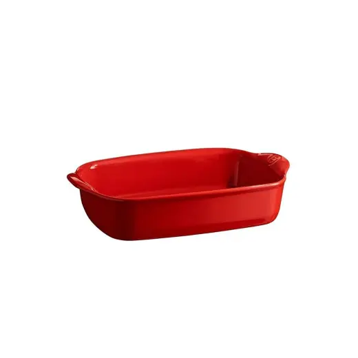Emile Henry Fırın Kabı Dikdörtgen 30 X 19 Cm Kırmızı/burgundy
