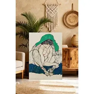 Mgi Design Sanatsal Egon Schiele Modern Sanat Kanvas Tablo Lüks Ev Ofis Dekoru | Modern Duvar Dekoru | Salon, Yatak Odası Ve Ofis İçin | Sanatsal Ev Dekorasyonu 80x120 cm