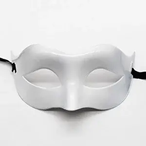 evimdeyokyok Evimdeyokyok Beyaz Renk Masquerade Kostüm Partisi Venedik Balo Maskesi S