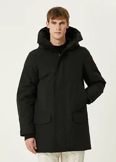 Langford Siyah Kapüşonlu Parka
