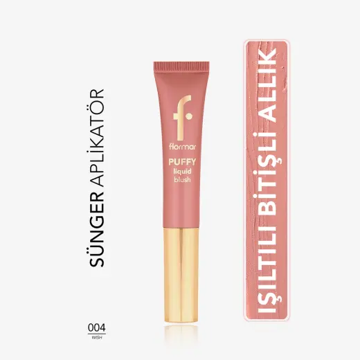 Flormar Puffy Liquid Blush Likit Allık 004 Wish