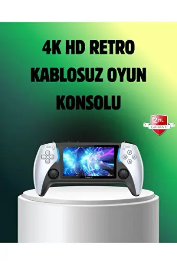 Mey İthalat® Şarjlı 4 Saat Oyun Süreli TV Bağlantılı Retro Oyun Konsolu