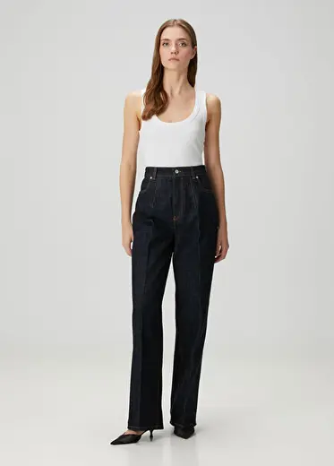 Lacivert Jean Pantolon