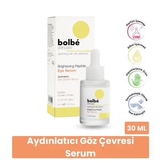 Bolbe Göz Altı Torbalanma ve Koyu Halka Karşıtı, Kafein İçeren Göz Çevresi Serumu 30 ml